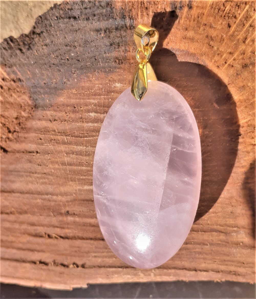 Pendentif en Quartz rose