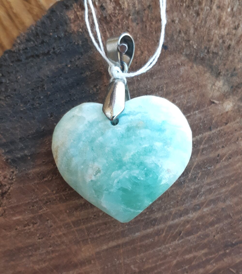 Pendentif en ARAGONITE BLEUE