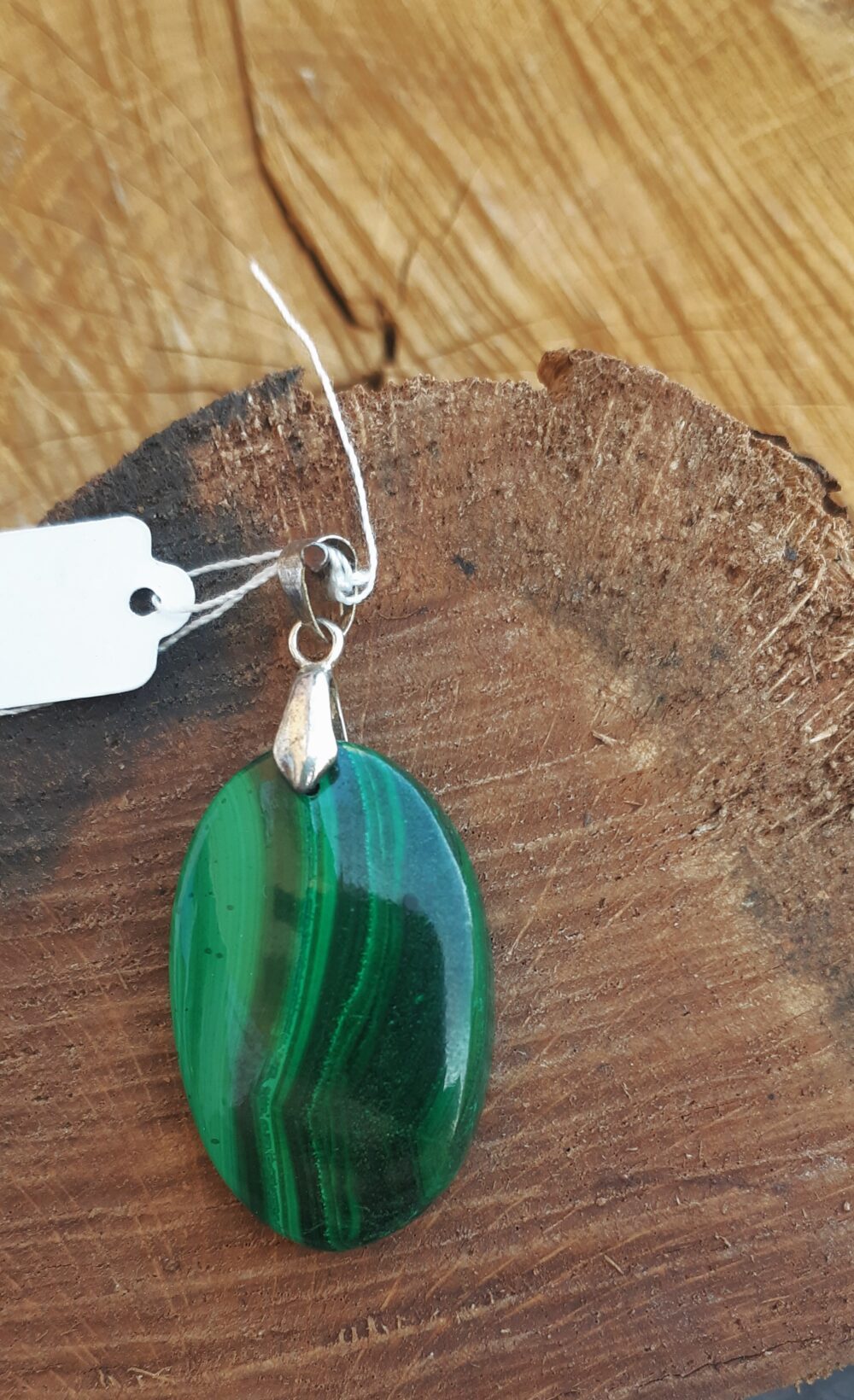 Pendentif en MALACHITE