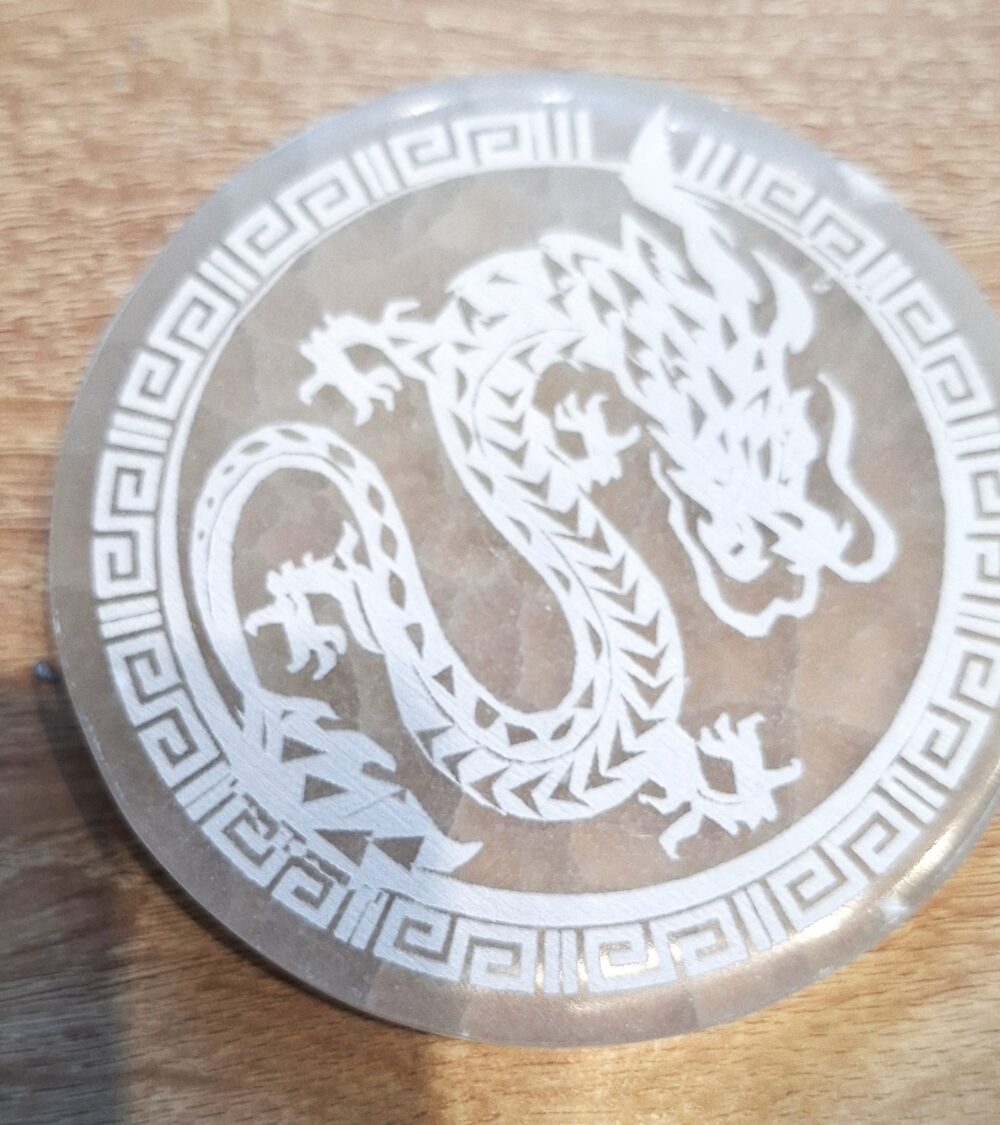 Plaque de Sélénite Dragon