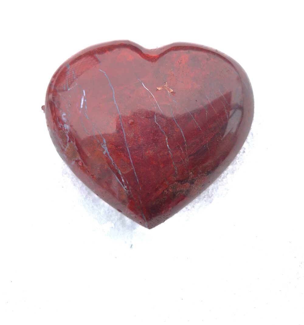 Coeur en Jaspe rouge – Image 2