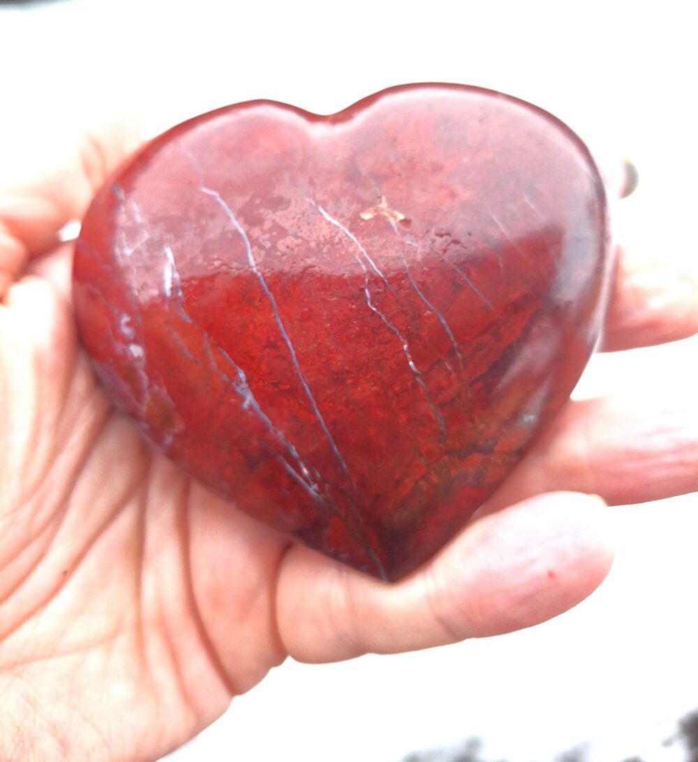 Coeur en Jaspe rouge