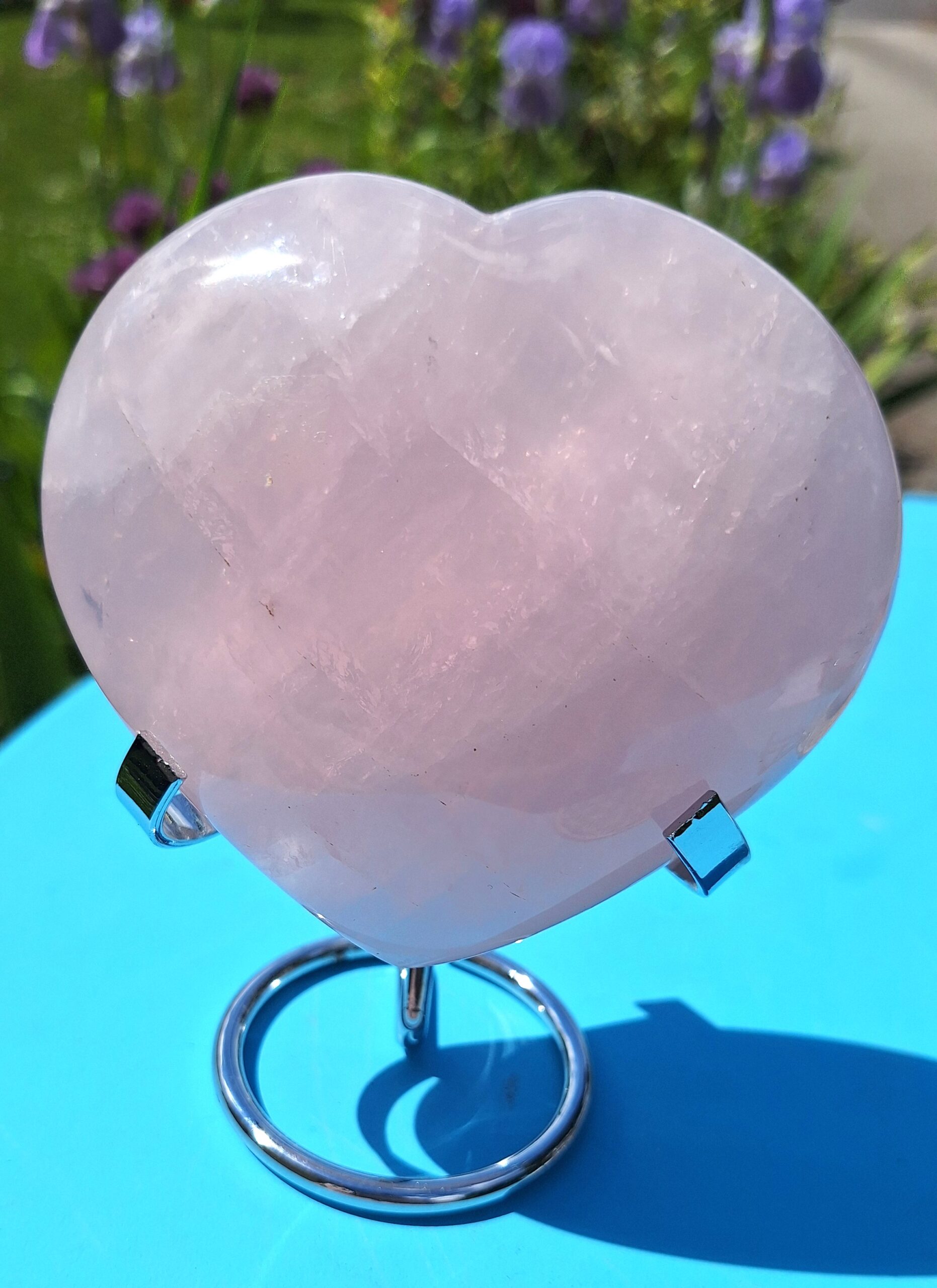 Coeur en Quartz rose – Image 2
