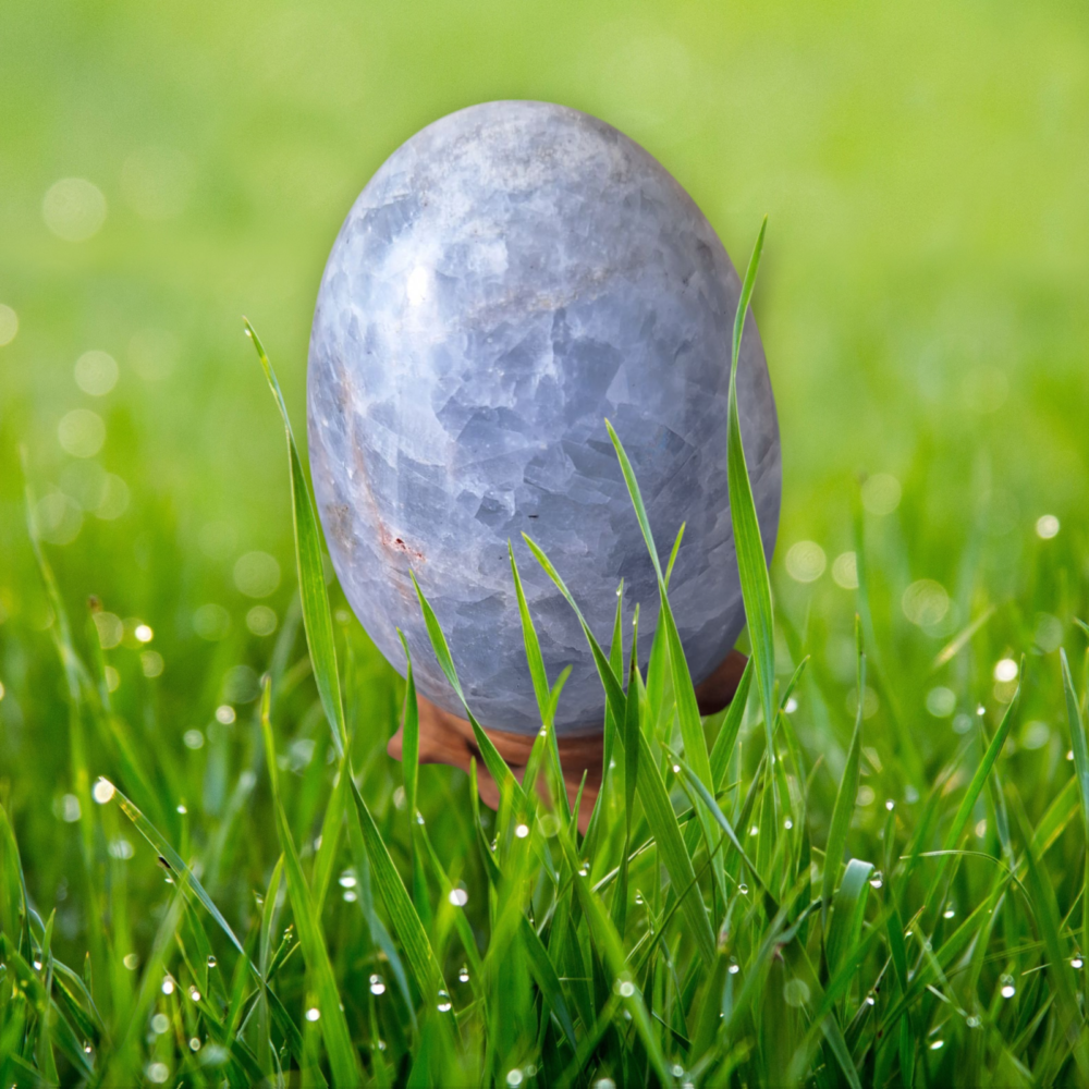 Oeuf en Calcite bleue – Image 3