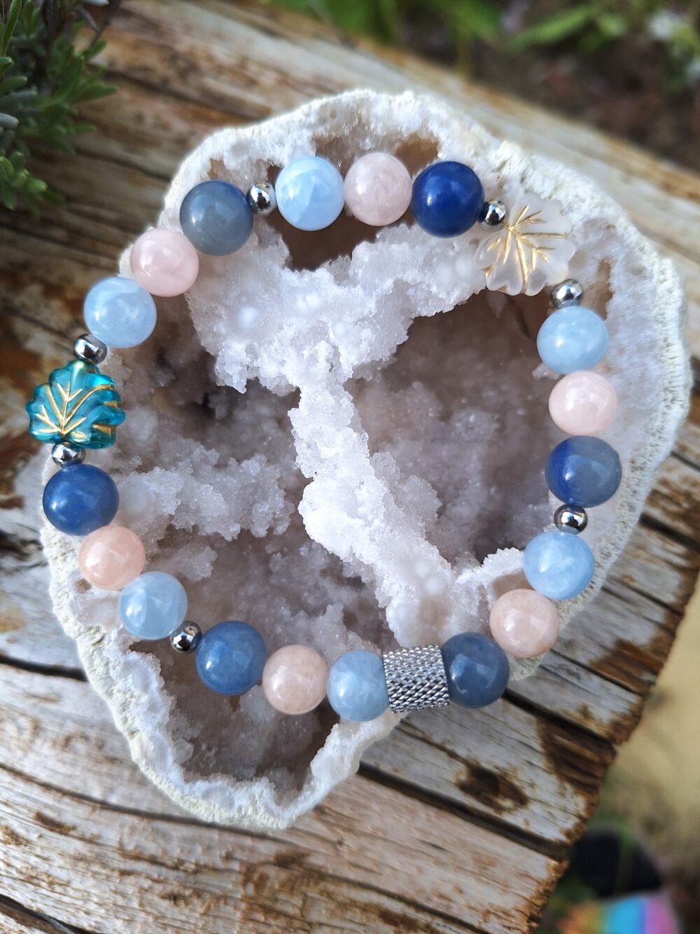 Bracelet pastel bleu