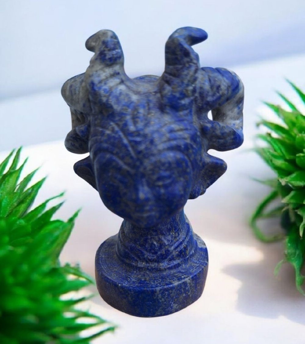 Statue Medusa en Lapis lazuli