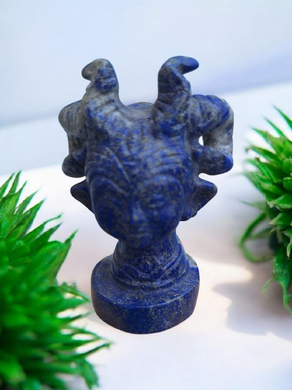 Statue Medusa en Lapis lazuli