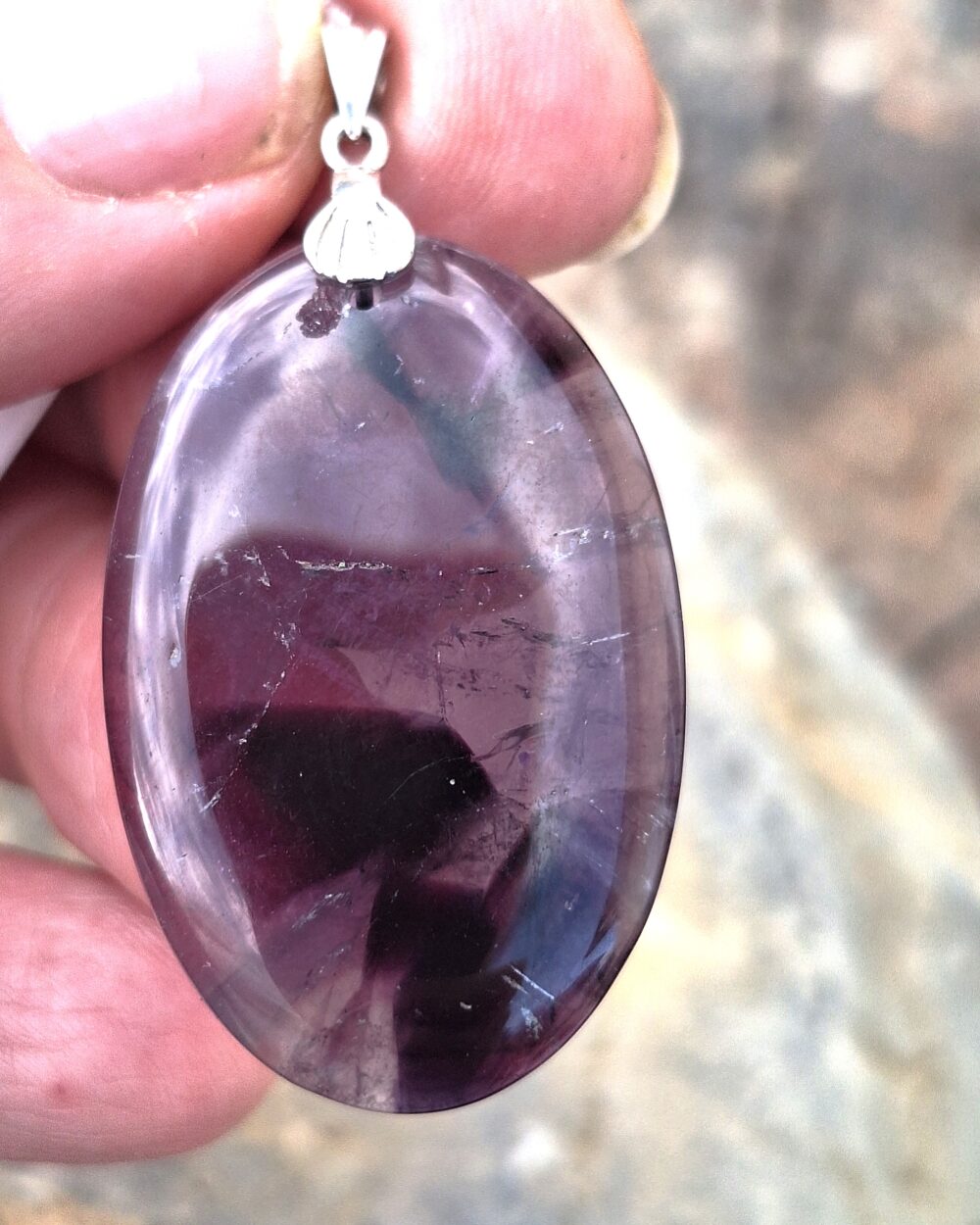Pendentif en Améthyste étoilée – Image 2