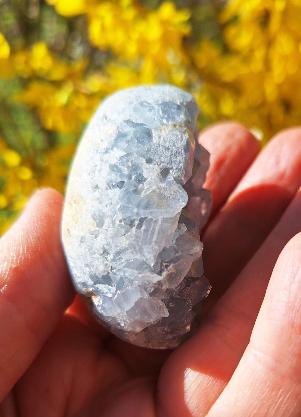 Mini géode de Celestine forme oeuf – Image 2