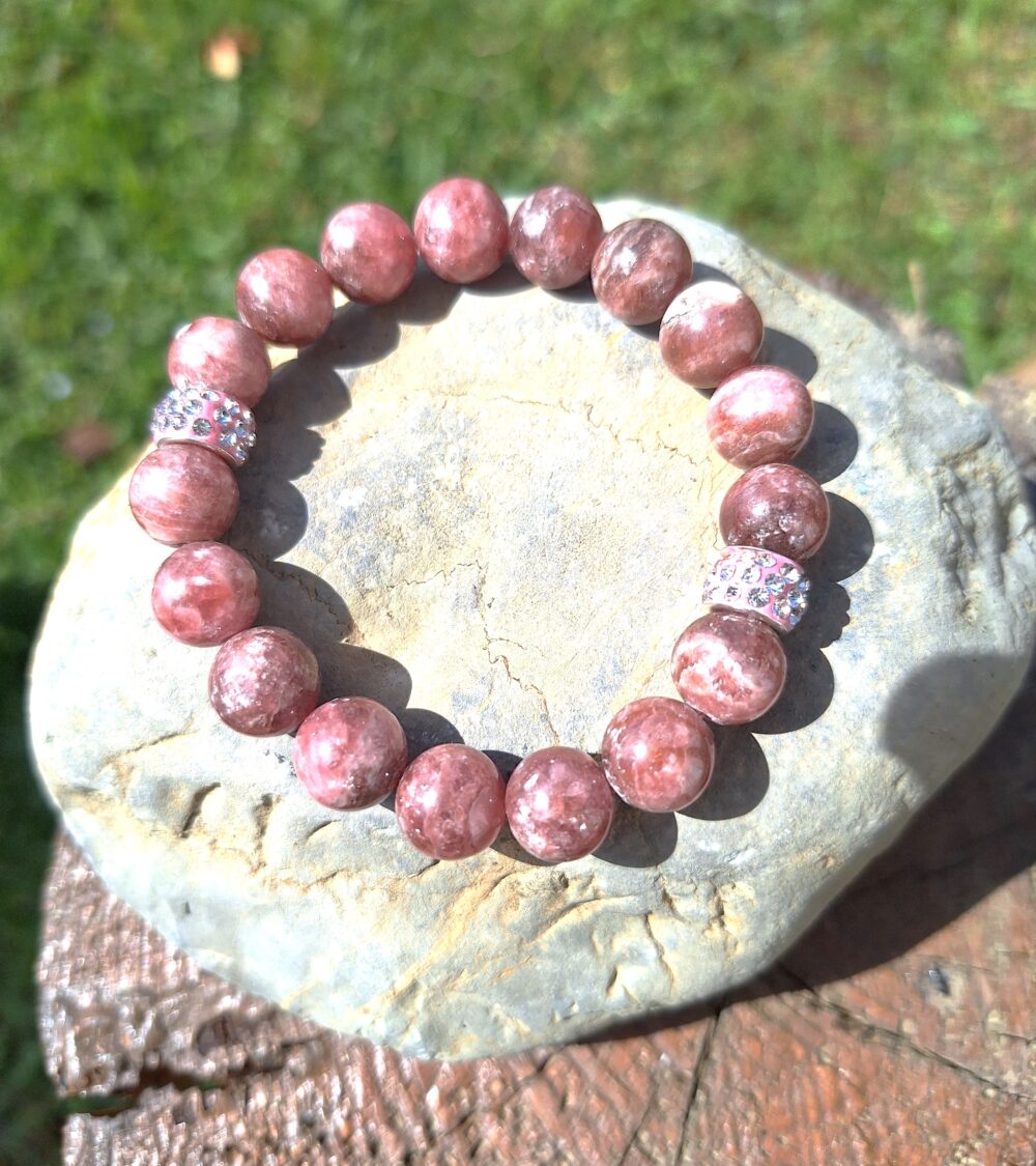 Bracelet en Rhodochrosite 11,5 mm
