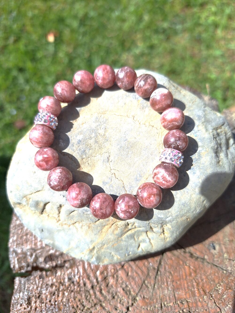 Bracelet en Rhodochrosite 11,5 mm