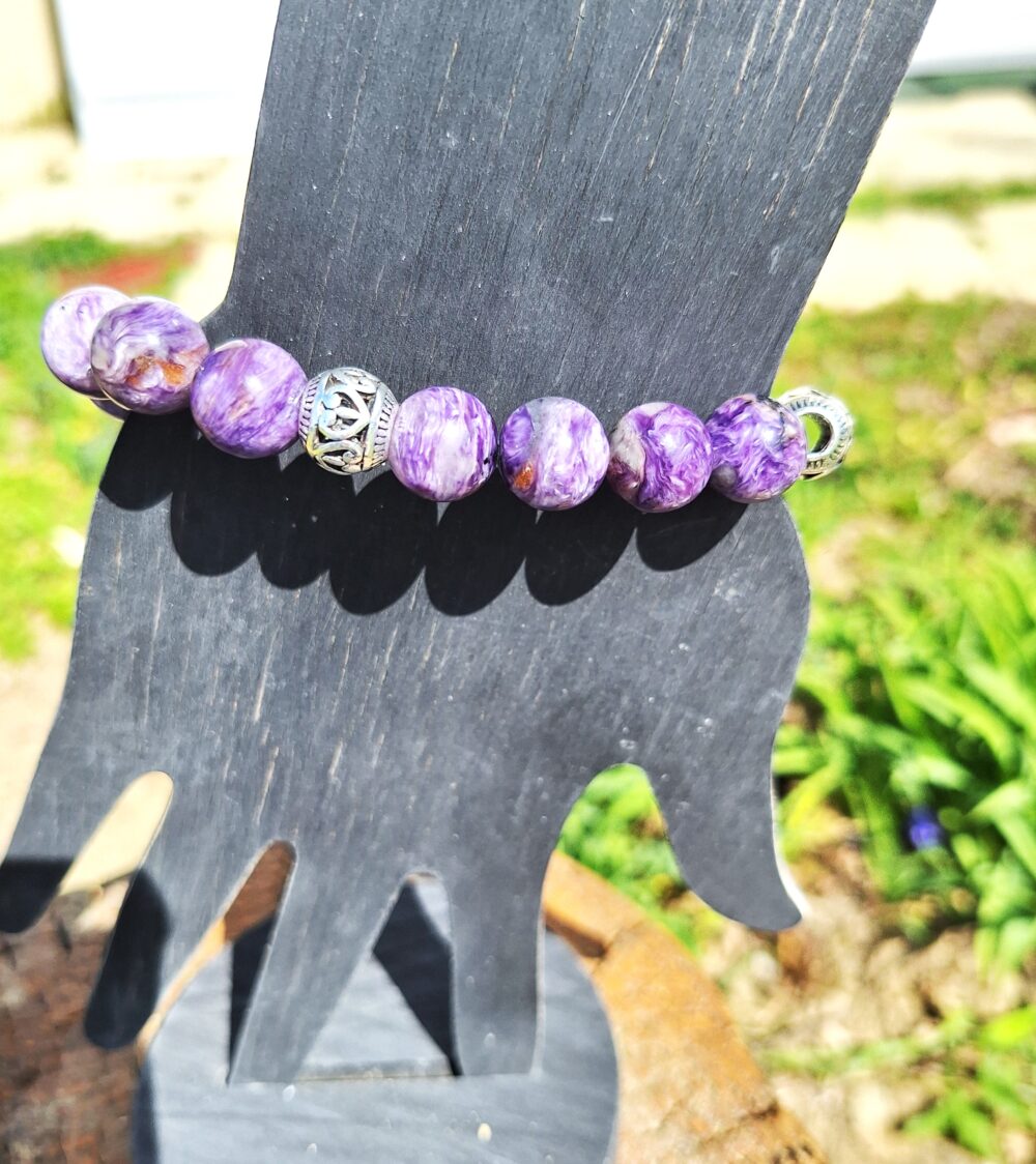 Bracelet en Charoite 12 mm – Image 2