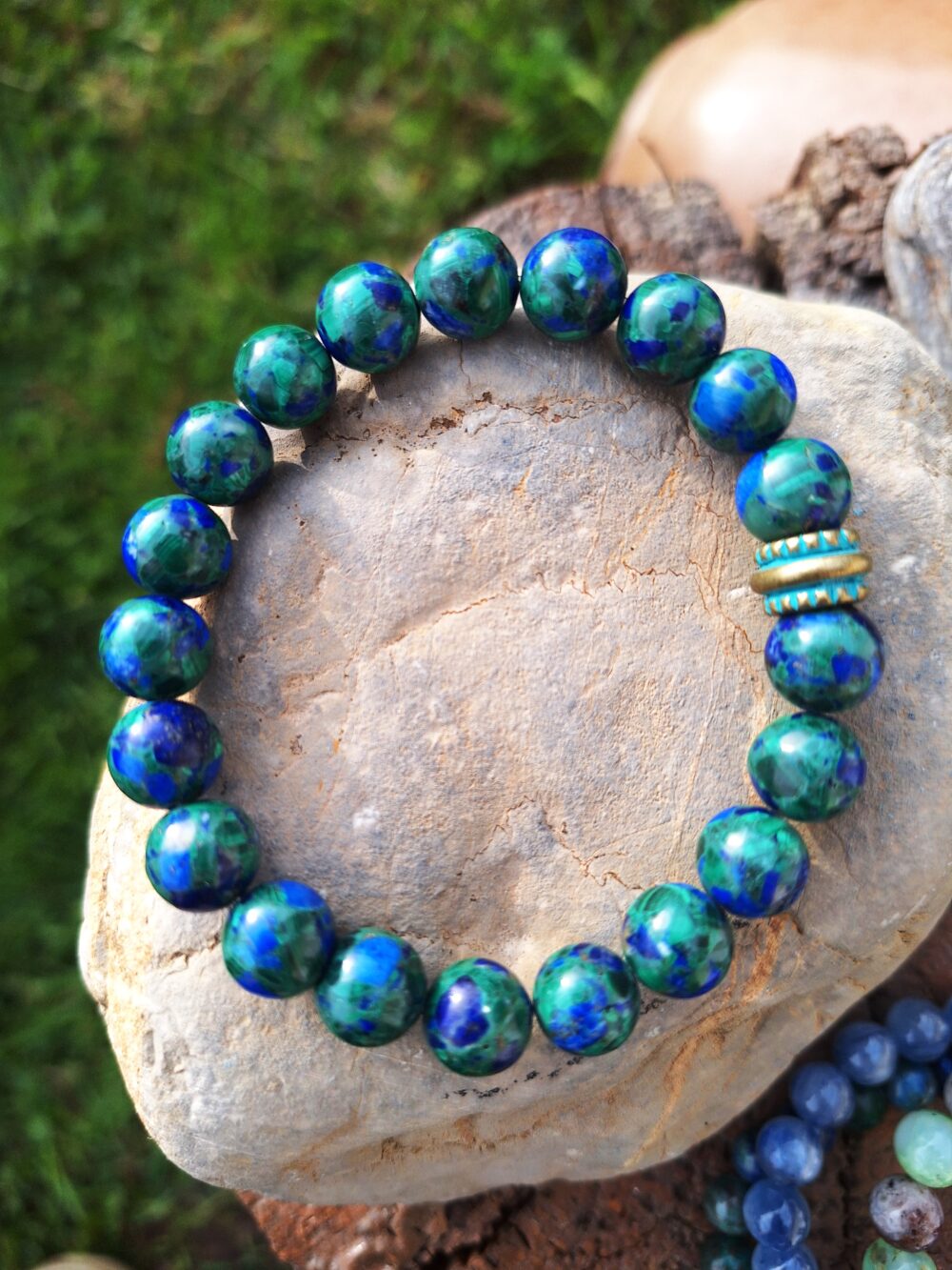 bracelet azurite malachite