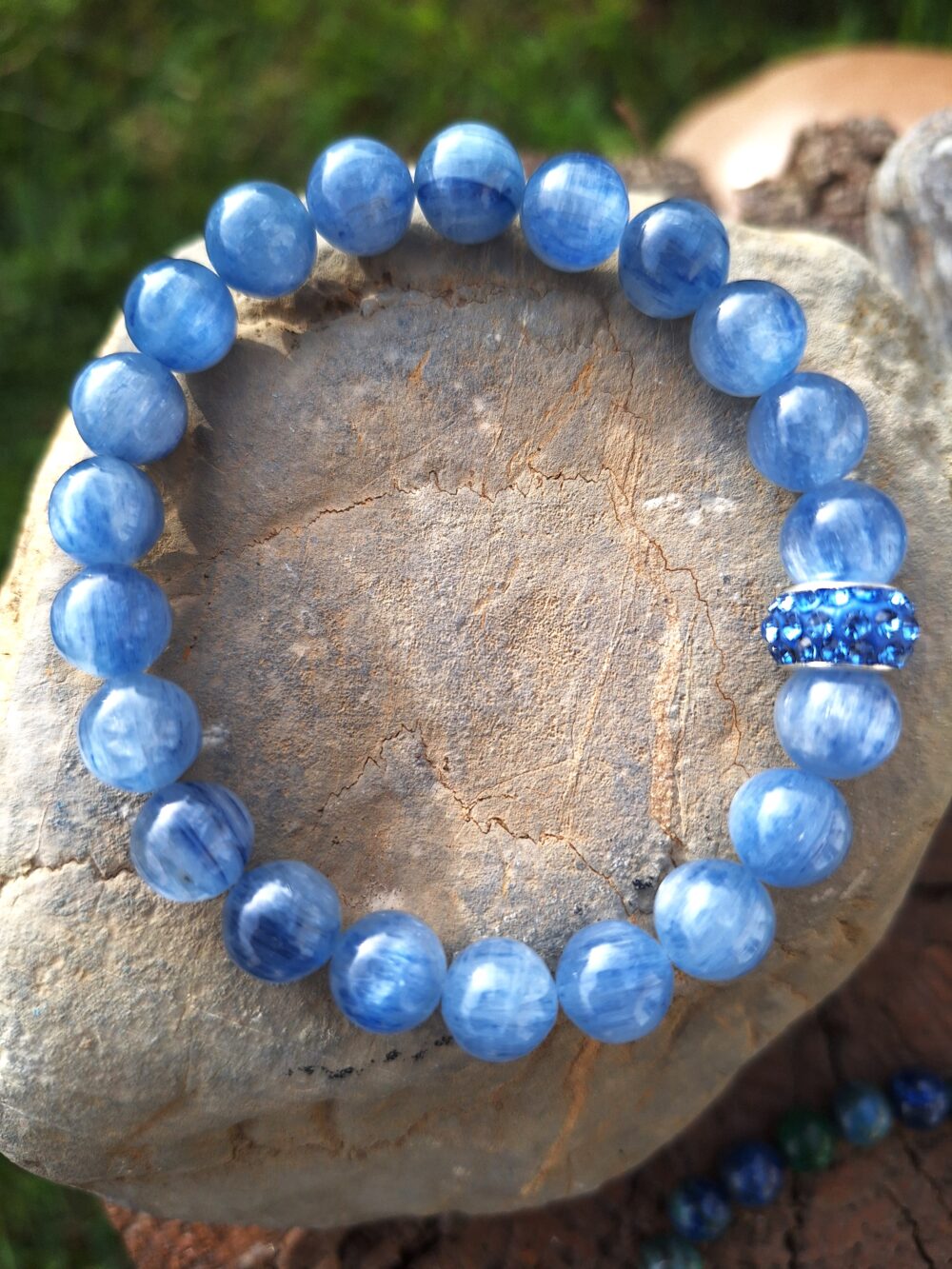 Bracelet en Kyanite bleue