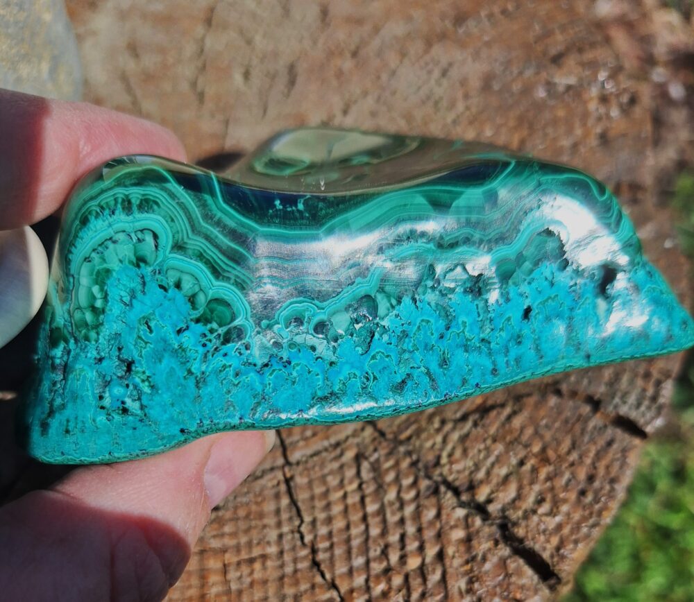 Forme libre Malachite polie – Image 2
