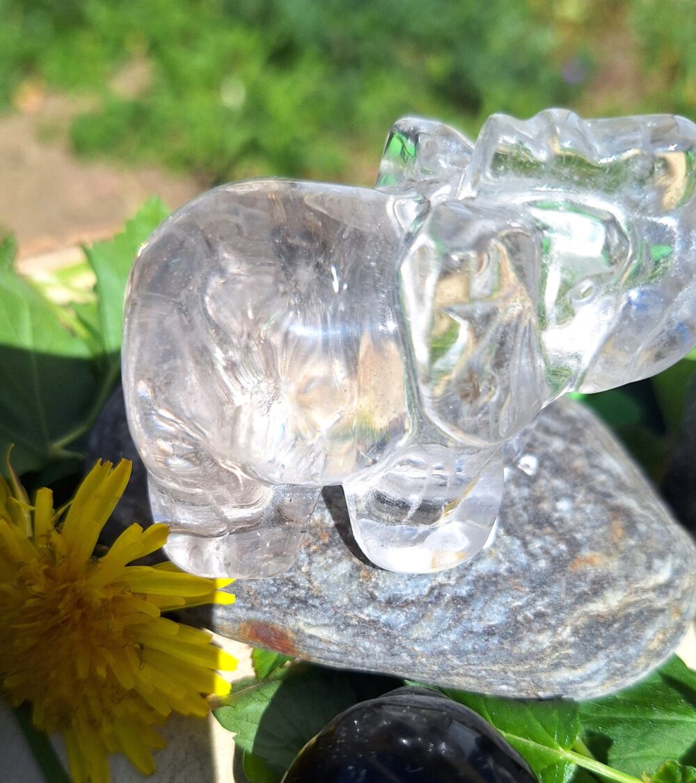 Eléphant en cristal de roche