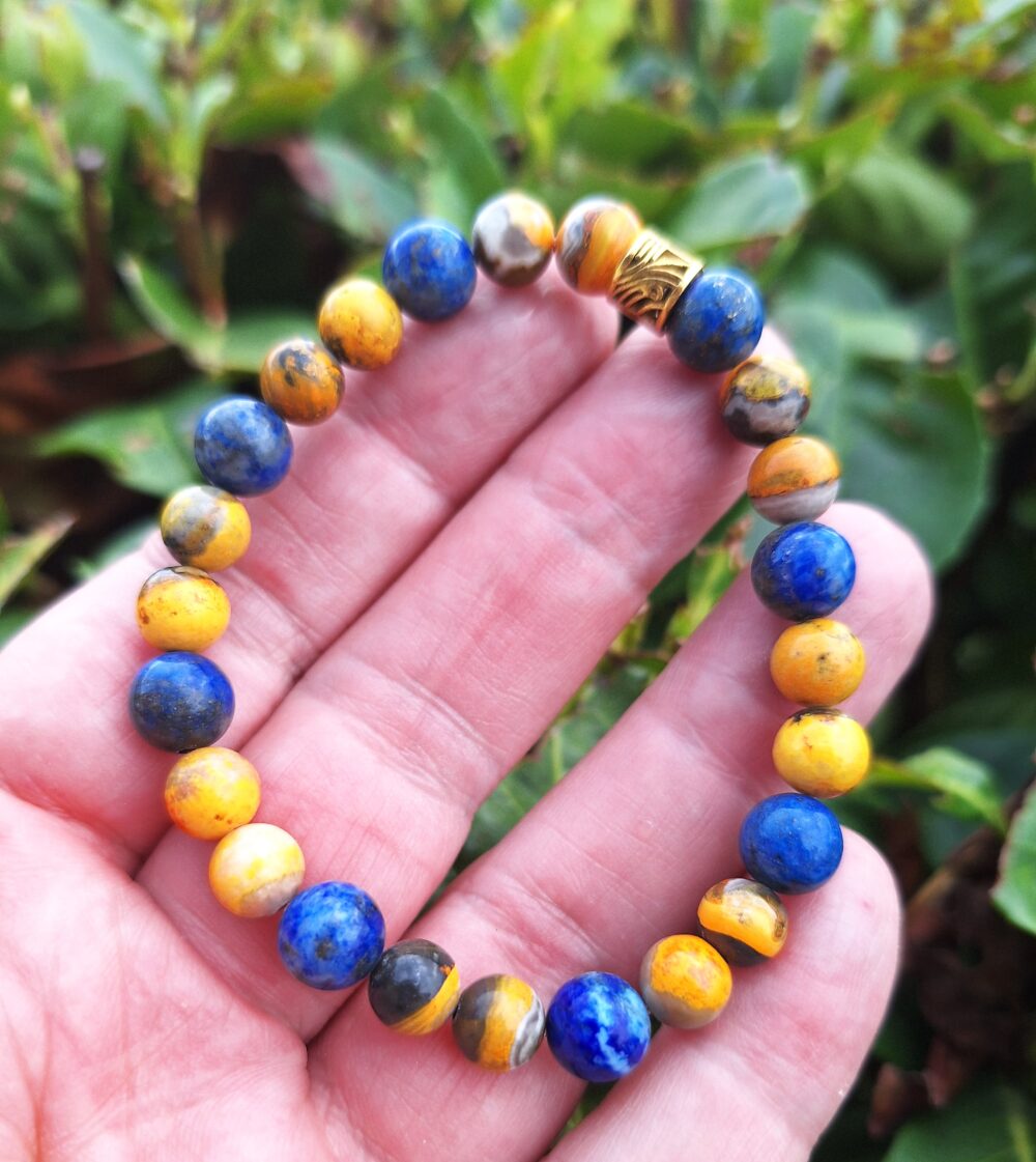 Bracelet bumblebee et Lapis lazuli – Image 2