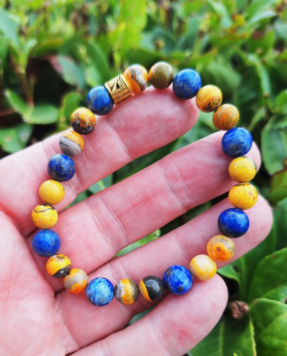 Bracelet bumblebee et Lapis lazuli