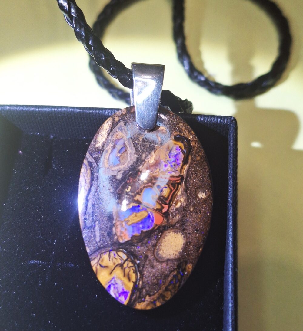 Pendentif Opale boulder