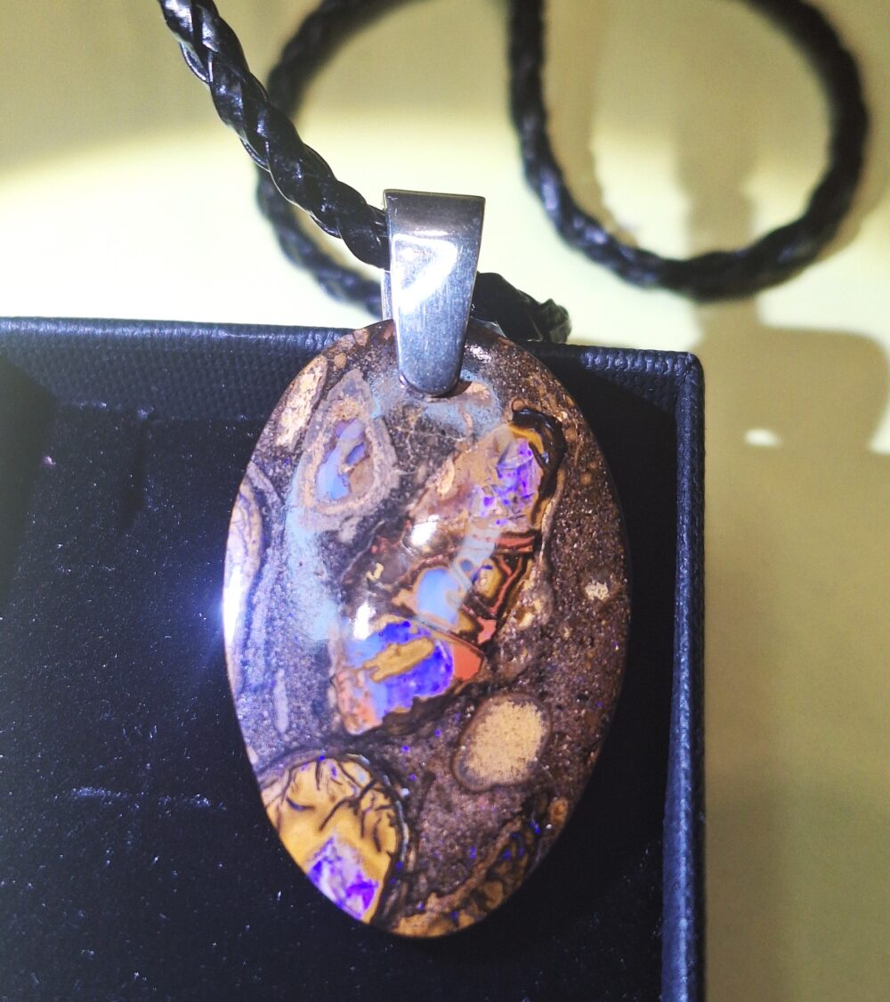Pendentif Opale boulder