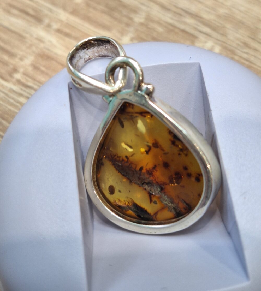 Pendentif Ambre argent 925 – Image 2