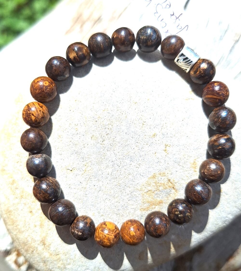 Bracelet Bronzite et Jaspe Mariam