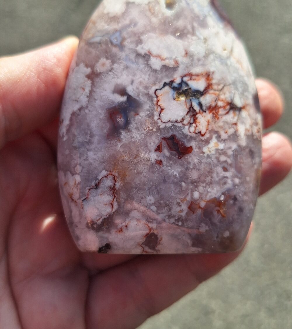 Agate fleur Sakura  forme libre