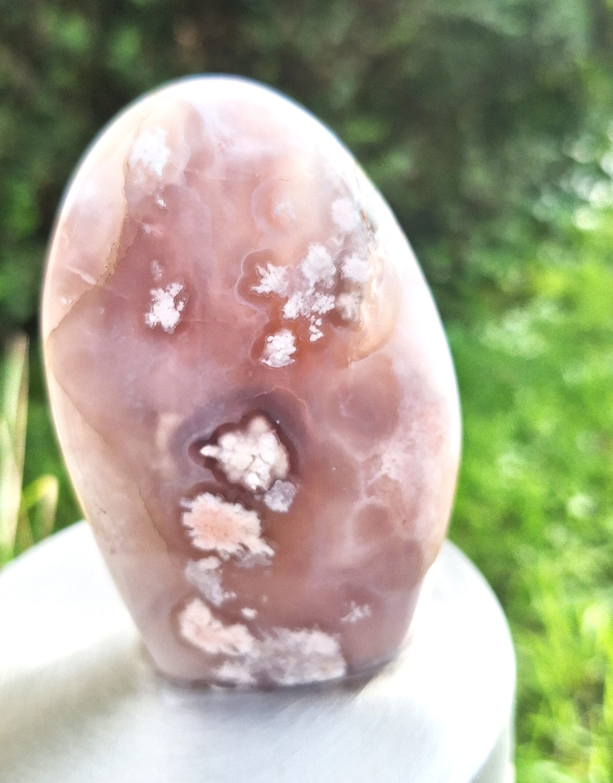 Agate fleur Sakura  forme libre – Image 2
