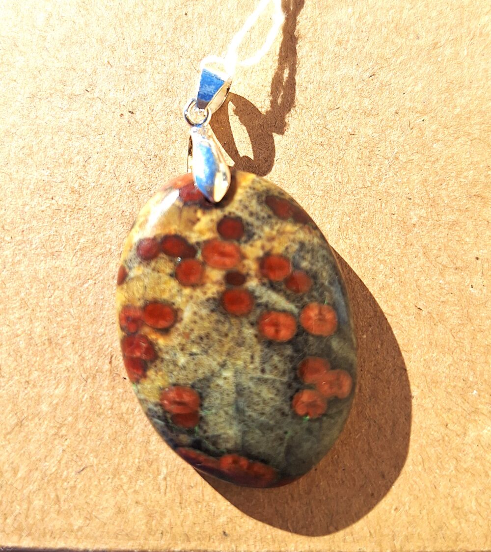 Pendentif en Jaspe Bréchique