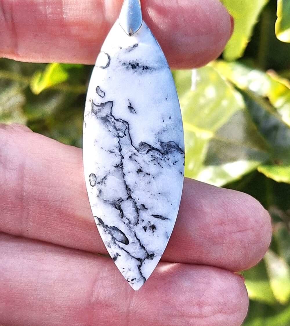 Pendentif en Agate dendritique