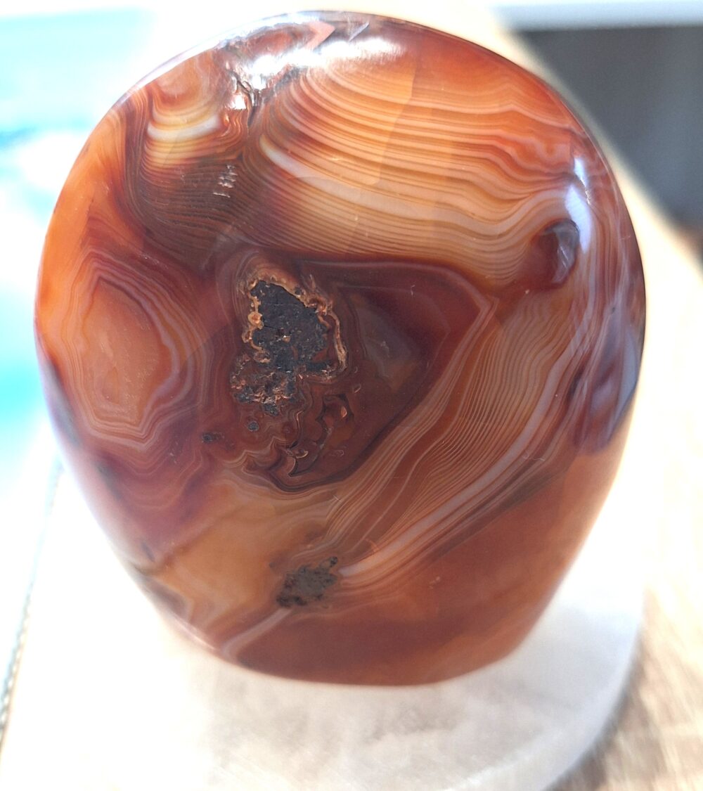 Cornaline en forme libre