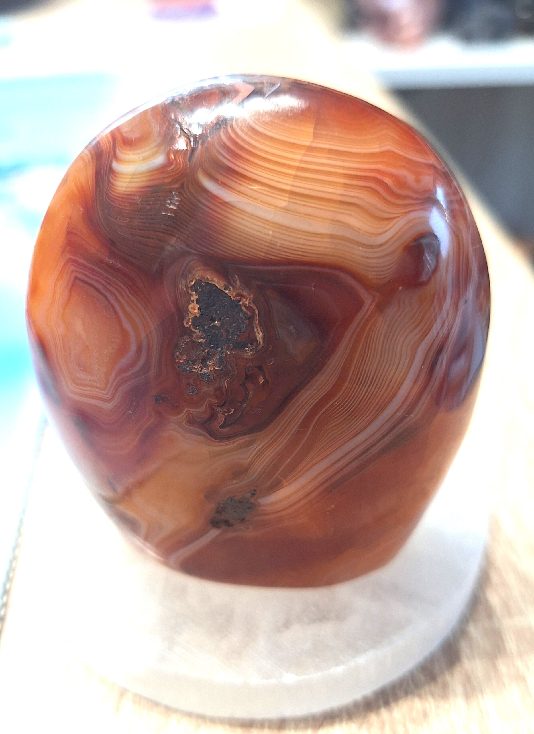 Cornaline en forme libre