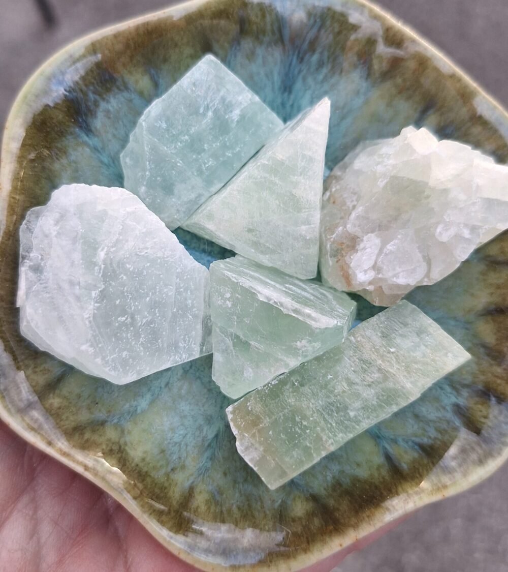 Pierre brute Calcite verte